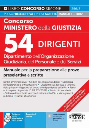 54 Dirigenti D.o.g. Min.giustizia fronte