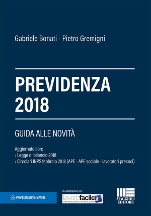 Previdenza 2018 fronte