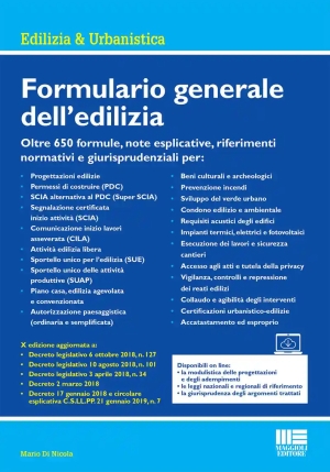 Formulario Generale Edilizia 10ed. fronte