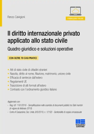 Diritto Int.le Privato Applicato St.civi fronte