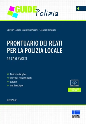 Prontuario Reati Per Polizia Locale 3ed. fronte