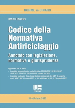 Codice Normativa Antiriciclaggio 3ed. fronte