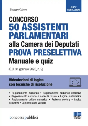 50 Assistenti Parlamentari Prova Presel. fronte