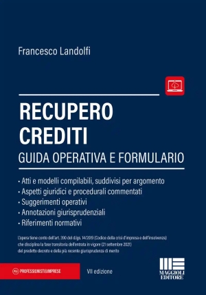 Formulario Recupero Crediti 7ed. fronte