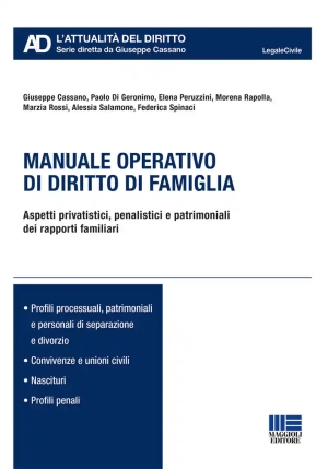 Manuale Operativo Diritto Di Famiglia fronte