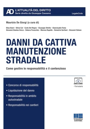 Danni Da Cattiva Manutenzione Stradale fronte