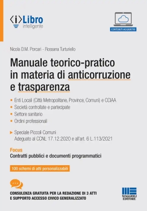 Manuale Teorico-pratico In Materia Di Anticorruzione E Trasparenza. Con Espansione Online fronte