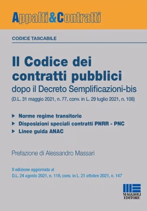 Codice Dei Contratti Pubblici Dopo Il Decreto Semplificazioni-bis (d.l. 31 Maggio 2021, N. 77, Conv. fronte