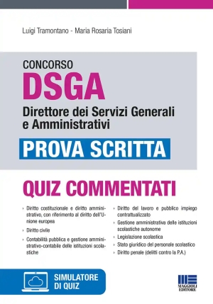 Concorso Dsga Direttore Dei Servizi Generali E Amministrativi. Prova Scritta. Con Software Di Simula fronte