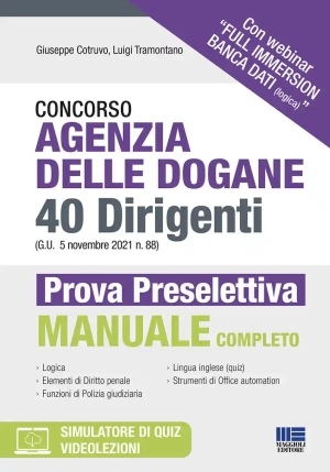 40 Dirigenti Agenzia Dogane Preselettiva fronte