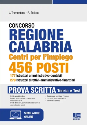 Concorso Regione Calabria. Centri Per L'impiego 456 Posti 177 Istruttori Amministrativo-contabili 27 fronte