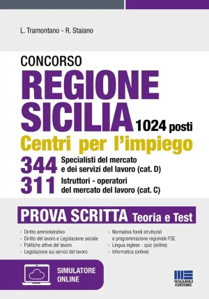 1024 Posti - Regione Sicilia - 334 Specialisti Del Mercato + 311 Istrutt fronte