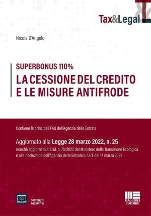 Superbonus 110%. La Cessione Del Credito E Le Misure Antifrode fronte