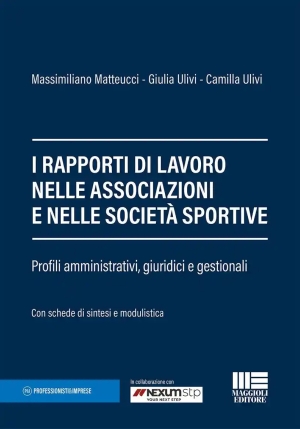 Rapporti Di Lavoro Nelle Associazioni E Nelle Societ? Sportive (i) fronte