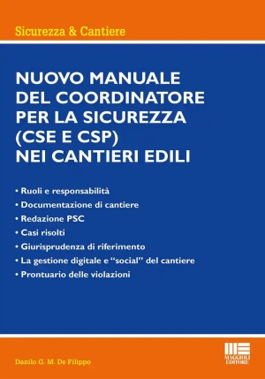 Nuovo Manuale Coordinatore Sicurezza fronte