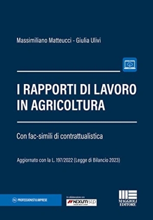 Rapporti Lavoro In Agricoltura fronte