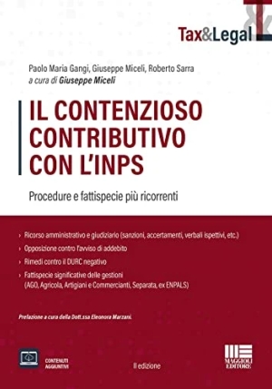 Contenzioso Contributivo Con Inps 2ed. fronte