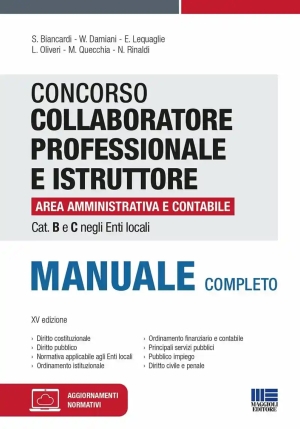 Collaboratore Prof.istruttore Manuale fronte