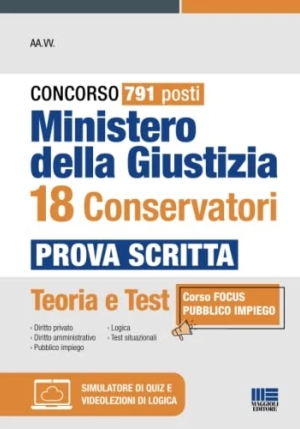 18 Conservatori Min.giustizia Pr.scritta fronte