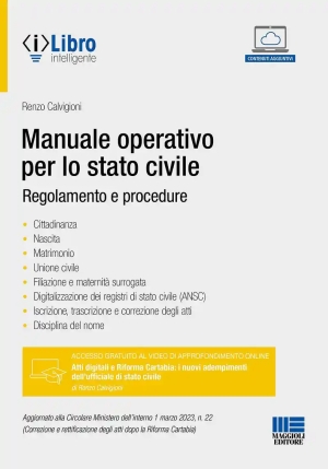 Manuale Operativo Stato Civile fronte