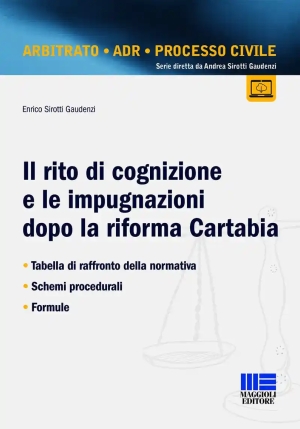 Il Nuovo Rito Di Cognizione E Le Impugnazioni Dopo La Riforma Cartabia fronte