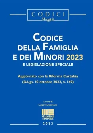 Codice Diritto Famiglia E Minori 2023 fronte