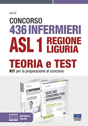 Kit 2v - 436 Infermieri - Regione Liguria - Manuale + Quiz fronte