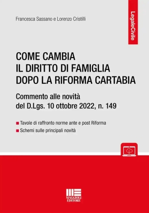 Come Cambia Dir.famiglia Rif.cartabia fronte