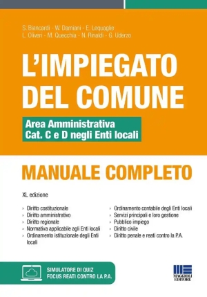 Impiegato Del Comune 40ed. Manuale fronte