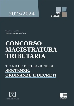 Concorso Magistratura Tributaria Sentenz fronte