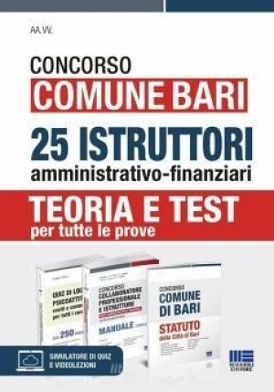 Kit 25 Istruttori Amm.finanz.bari 3vol. fronte