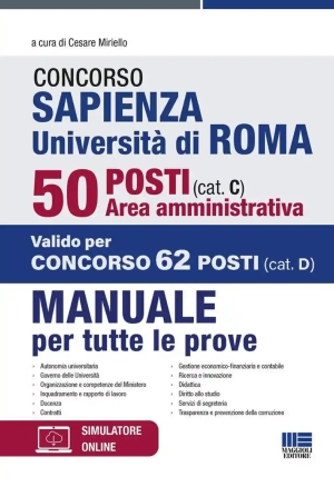 50 Sapienza Area Amm.va Cat C Manuale fronte