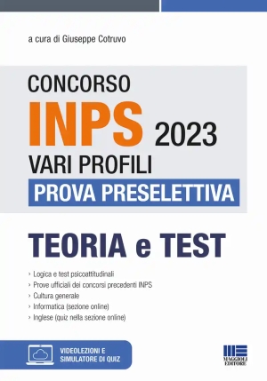 Concorso Inps Prova Preselettiva 2023 fronte