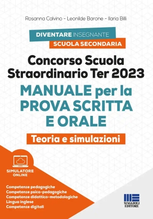 Concorso Scuola Straordinario Ter 2023 - Manuale Prova Scritta + Orale fronte