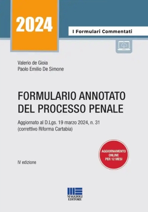 Formulario Annotato Del Processo Penale fronte