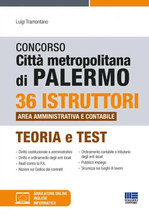 36 Istruttori Contabili - Citta' Palermo - Manuale Prova Scritta + Orale fronte