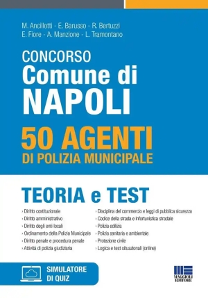 50 Agenti Polizia Municipale - Comune Napoli - Teoria + Test fronte