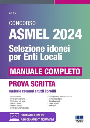 Concorso Asmel 2024 Enti Locali P.scritt fronte