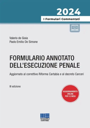 Formulario Annotato Dell'esecuzione Penale fronte