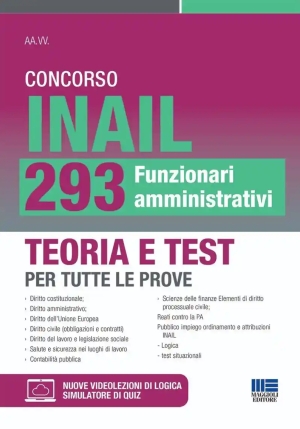 293 Funzionari Amministrativi Inail - Teoria + Test fronte