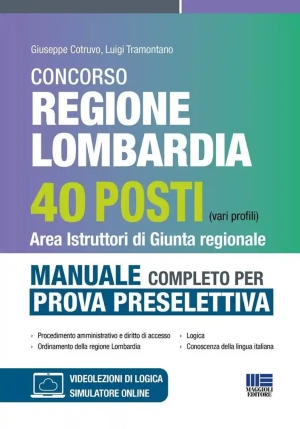 40 Posti Regione Lombardia - Istruttori Giunta - Preselettiva fronte