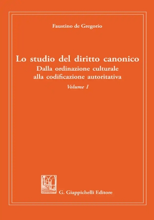 Studio Diritto Canonico Vol.i fronte