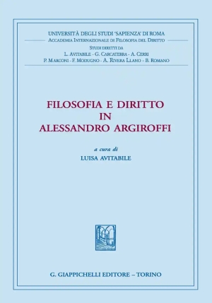 Filosofia E Diritto In Al. fronte