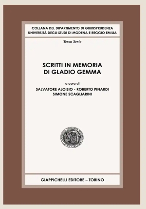 Scritti In Memoria Di Gladio Gemma fronte