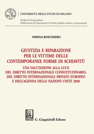 Giustizia E Riparazione Vittime Schiavit fronte