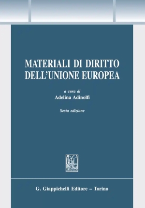 Materiali Diritto Unione Europea 6ed. fronte