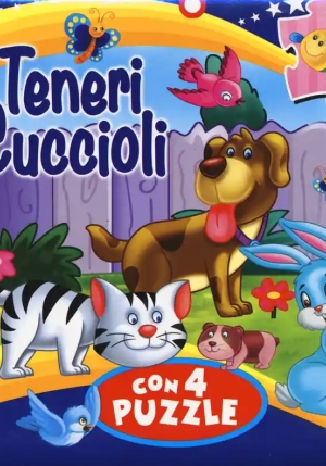 Teneri Cuccioli. Libro Puzzle fronte