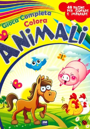 Gioca E Colora Gli Animali fronte