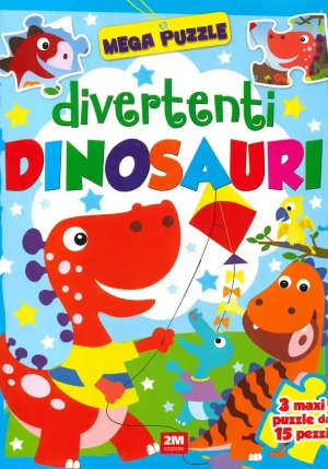 Divertenti Dinosauri. Mega Puzzle fronte