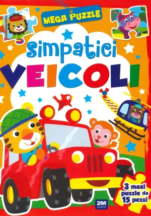 Simpatici Veicoli. Mega Puzzle fronte